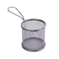 Корзина сервировочная для картофеля фри и снеков 9&times;9&times;9 см Черная HP-19-5-B HP-19-5-B фото