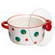 Супниця порцелянова Santa новорічна 800 (мл) з кришкою Yiwu FM-CS-9A FM-CS-9D фото 3