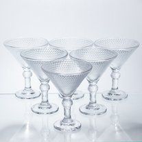 Набір креманок Martini Glass 6 штук по 215 мл HP-17-56 фото