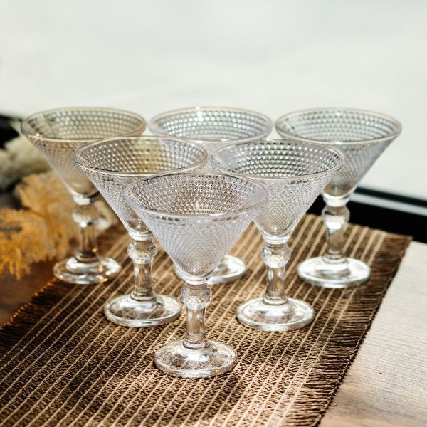 Набір креманок Martini Glass 6 штук по 215 мл HP-17-56 фото