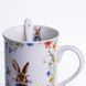Чашка порцелянова Garden Rabbits 300 мл з підставкою і ложкою HP-7323-1 фото 4