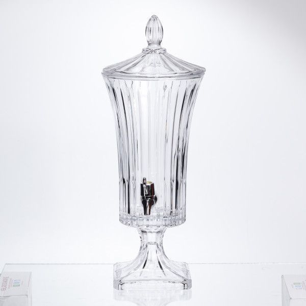 Лимонадниця скляна на ніжці Patterned Pitcher 2 л з краником HP-34-70 фото