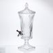 Лимонадниця скляна на ніжці Patterned Pitcher 2 л з краником HP-34-70 фото 1
