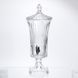 Лимонадниця скляна на ніжці Patterned Pitcher 2 л з краником HP-34-70 фото 3
