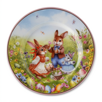 Набір обідніх тарілок Rabbit Family порцелянових 25 см HP-7323-10 фото