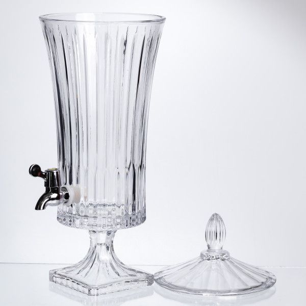 Лимонадниця скляна на ніжці Lemon Dispenser 4.5 л з краником HP-34-68 фото