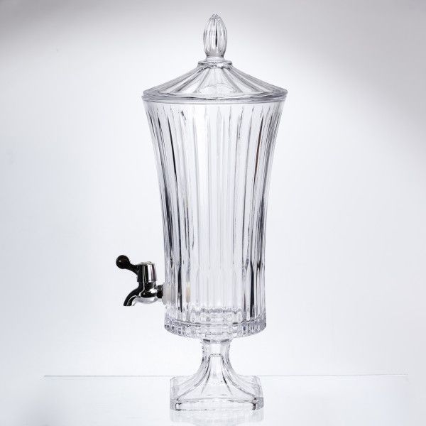 Лимонадниця скляна на ніжці Lemon Dispenser 4.5 л з краником HP-34-68 фото