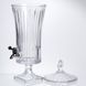 Лимонадниця скляна на ніжці Lemon Dispenser 4.5 л з краником HP-34-68 фото 4