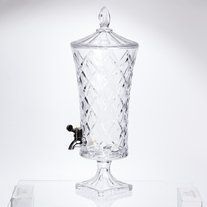 Лимонадниця скляна на ніжці Crystal Dispenser 4.5 л з краником HP-34-67 фото