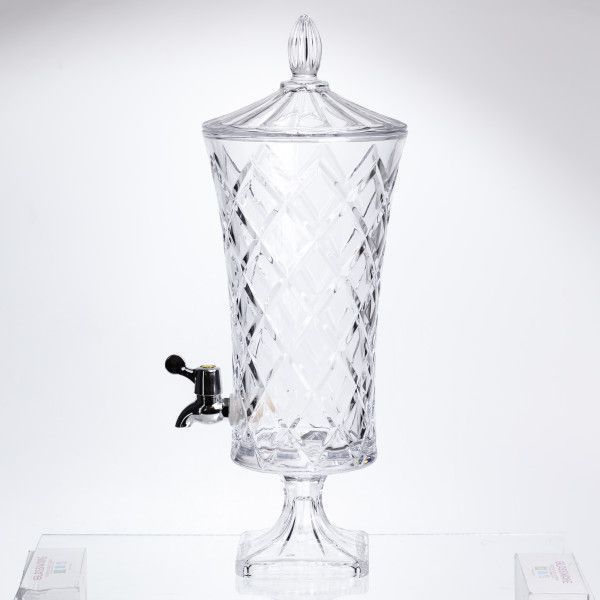 Лимонадниця скляна на ніжці Crystal Dispenser 4.5 л з краником HP-34-67 фото