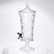Лимонадниця скляна на ніжці Crystal Dispenser 4.5 л з краником HP-34-67 фото 1