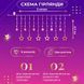 Гірлянда штора 3х0,7 м Зірки на 108 LED лампочок світлодіодна 6 великих та 6 маленьких зірок 9В 8 режимів 1733053ML фото 3