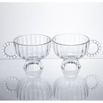 Набір креманок на ніжці Sundae Dish 2 штуки по 300 мл з ручкою HP-17-14 фото