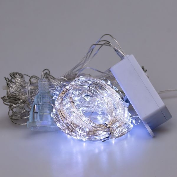 Гірлянда штора світлодіодна GarlandoPro Роса 200LED 3х2м 10 ліній 8 режимів гірлянда крапля роси 173303W фото