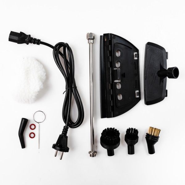 Пароочисник ручний Steam Cleaner 2500 Вт із набором насадок HP-SC-002-white фото