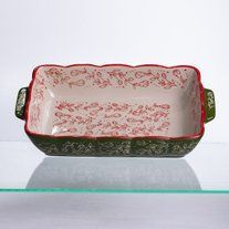 Форма для випікання Vintage 28&times;17&times;5 (см) прямокутна форма для випікання в духовці з ручками Зеленая HM05-10 HM05-10 фото