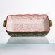 Форма для запікання Vintage 33&times;21&times;5.5 (см) прямокутна з ручками Зелена HM05-11 HM05-11 фото 1