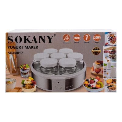 Йогуртниця SOKANY SK-08017 20 Вт 1,26 л SK-08017 фото