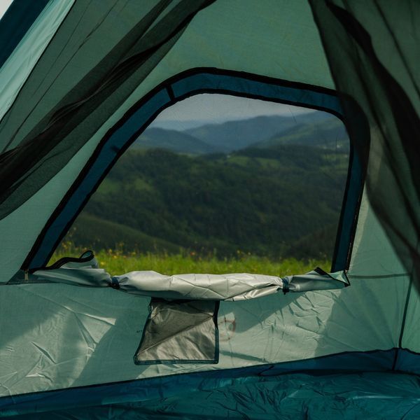 Намет кемпінговий 3-місний з тентом 235*235*155 см LU005BL фото