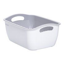 Кошик-друшлак 2 в 1 для миття овочів, фруктів і зелені 29,5&times;21&times;11 (см) Білий HP-45-6W HP-45-6W фото